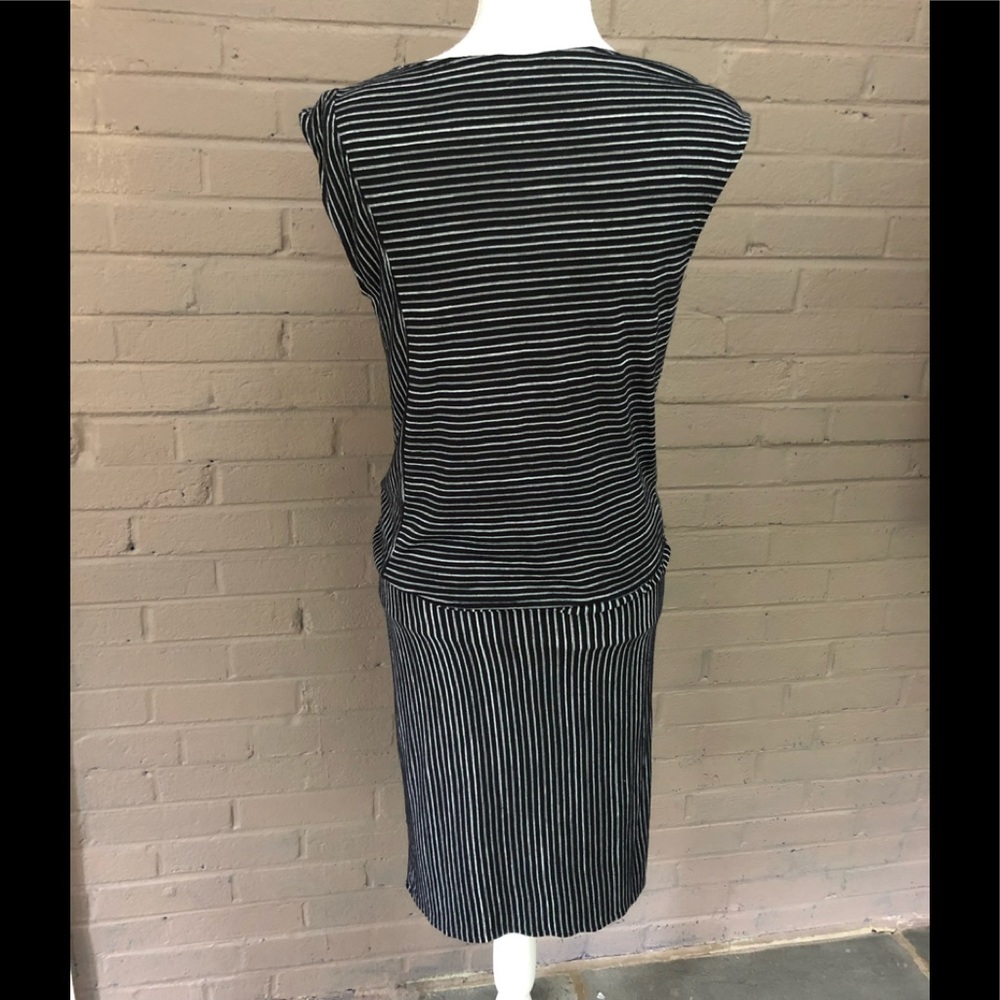 Derek Lam Black striped blouson dress XS - Picture 4 of 5